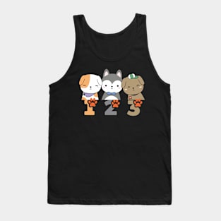 Three Cats Three Moods Tank Top